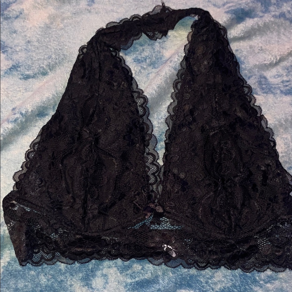 SHEIN Elegant Black Lace Bralette